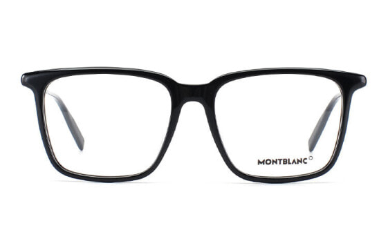 【可配度数】 MONTBLANC万宝龙 圆框 板材 板材镜架 圆形 光学眼镜架 男女同款情侣款 欧版 黑色 / Оправа очков MONTBLANC MB0011OA-001-54