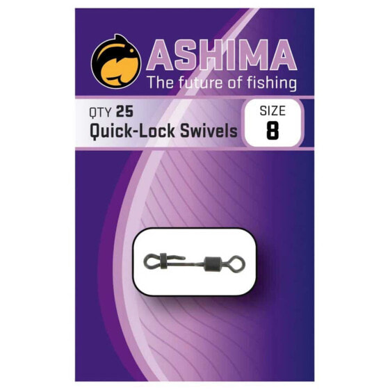 ASHIMA FISHING Quick Lock Swivels 25 Units