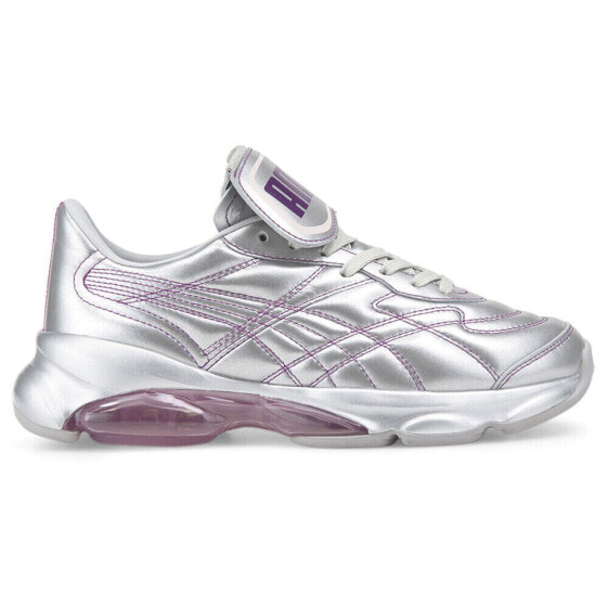 Puma Lipa X Cell Dome King Metallic Womens Silver Sneakers Casual Shoes 3872910