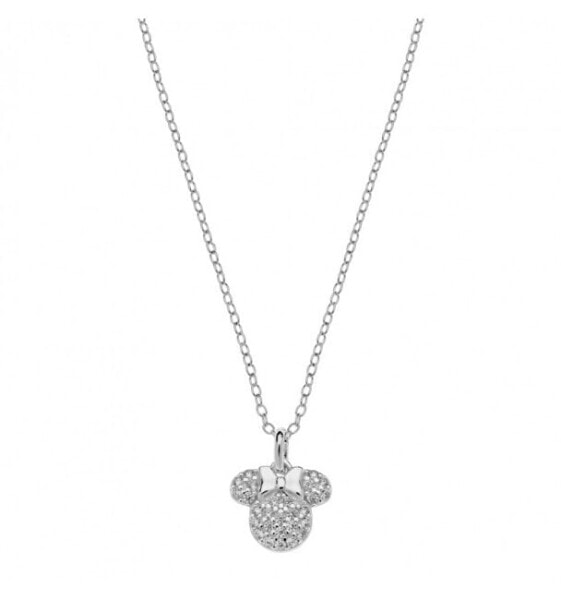 Charming silver Minnie Mouse necklace NS00033SZWL-157.CS (chain, pendant)