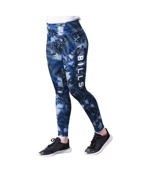 Women's Navy Buffalo Bills Aubrey Tie-Dye Leggings