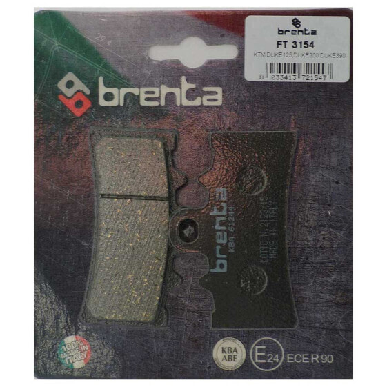 BRENTA MOTO 3154 Rear Organic Brake Pads