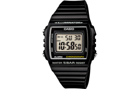 Часы и аксессуары CASIO W-215H-1A (W-215H-1A) черные, стильные и спортивные