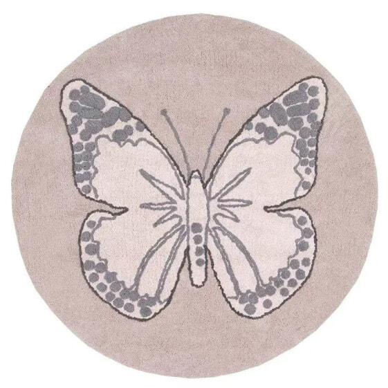 Runder Teppich Schmetterling