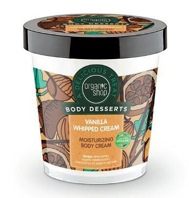 Organic Shop Body Desserts Krem do ciała Nawilżający Vanilia Whipped Cream 450 ml