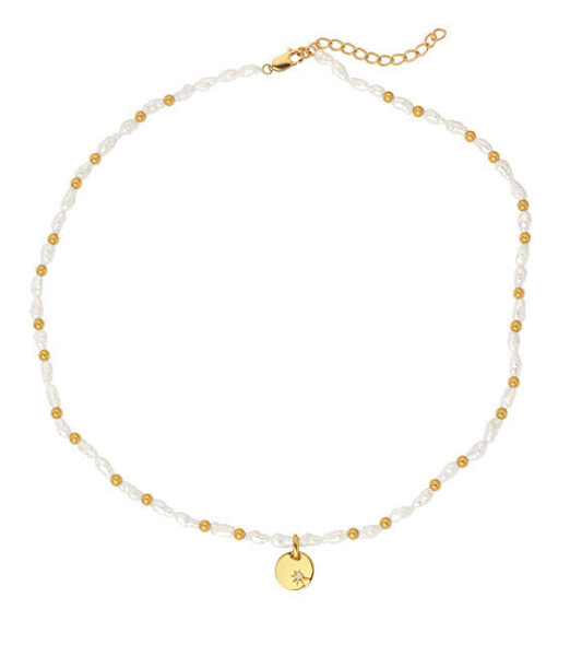 Luxury Jac Jossa Soul Diamond Pearl Necklace DN158 (Chain, Pendant)