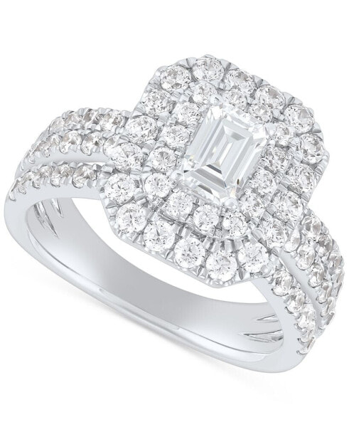 Кольцо Grown With Love Diamond Emerald-Cut & Round Triple Row