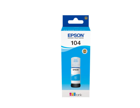 Epson 104 EcoTank Cyan ink bottle - Cyan - Epson - EcoTank ET-4700 EcoTank ET-2726 EcoTank ET-2720 EcoTank ET-2715 EcoTank ET-2714 EcoTank ET-2712... - 65 ml - Inkjet - Multicolour