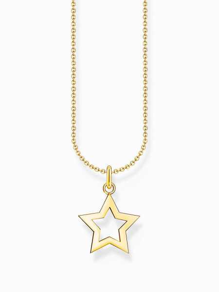 Thomas Sabo KE2222-413-39-L45V Gold-plated chain w. star pendant