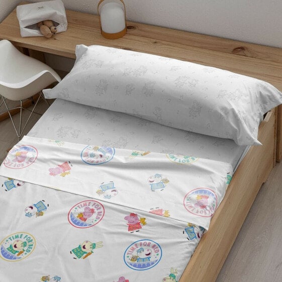 Постельное белье Peppa Pig Time Bed разноцветное 160 x 270 см переменных размеров.