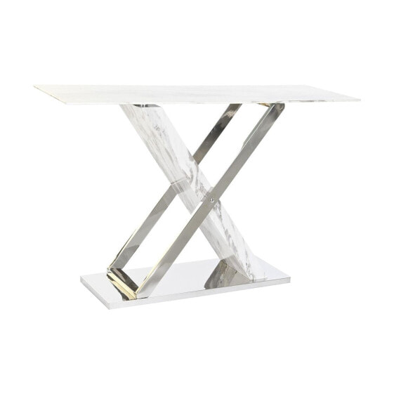 Журнальный столик DKD Home Decor Белый Серый Серебряный Кристалл Сталь (120 x 40 x 75 см)