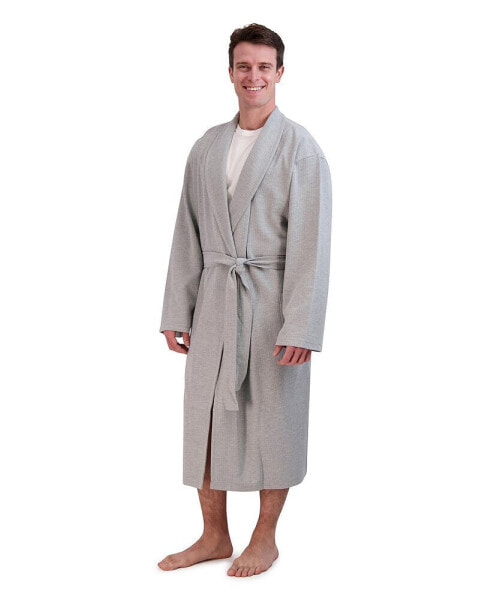 Men's Big and Tall Cotton Waffle Knit Robe