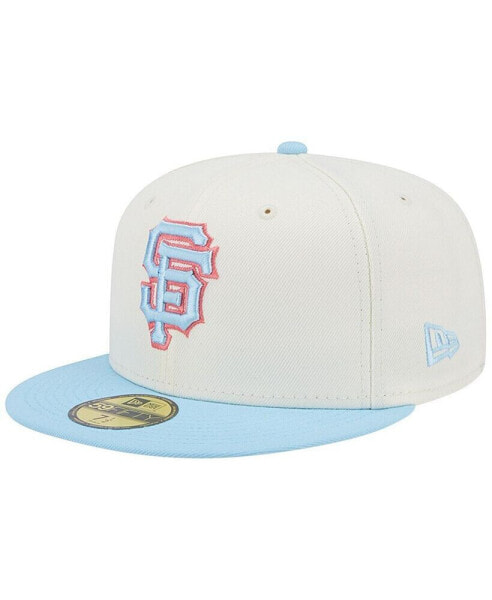 Men's White and Light Blue San Francisco Giants Spring Color Two-Tone 59FIFTY Fitted Hat