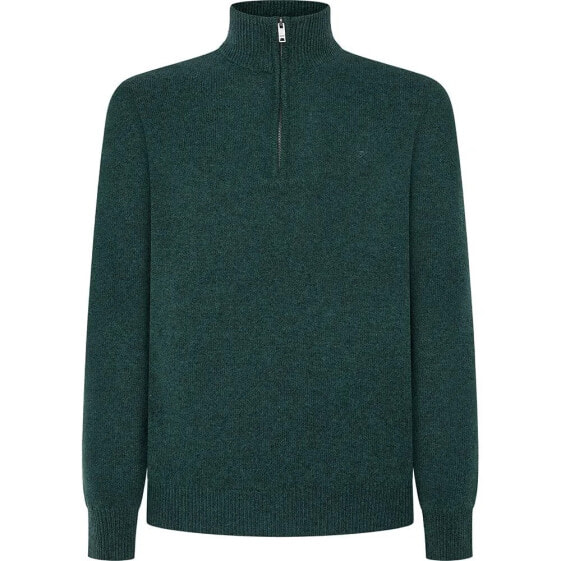 HACKETT Lambswool half zip sweater