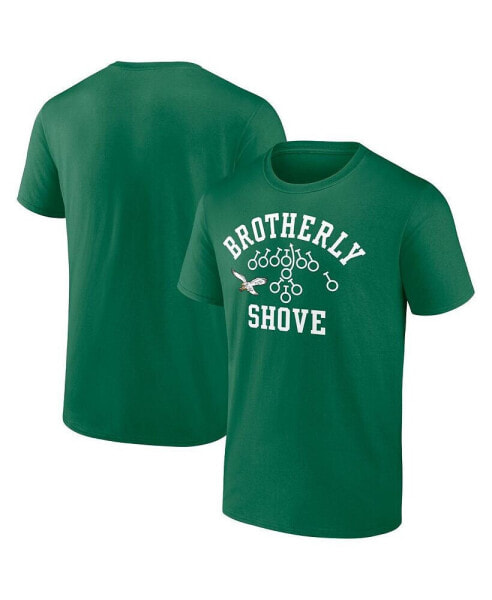 Men's Brotherly Shove Men's Kelly Green Philadelphia Eagles T-shirt