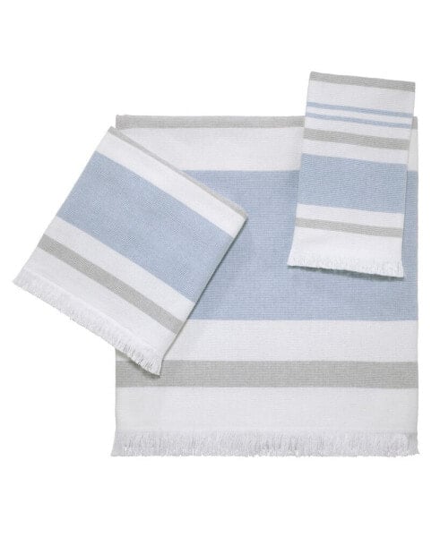 Clubhouse Stripe 2-Pc. Bath Towel, 30" x 54"