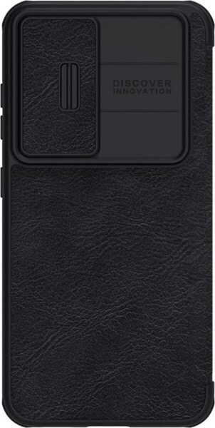 Nillkin Nillkin Qin Leather Pro Case etui Samsung Galaxy S23+ pokrowiec z klapką osłona na aparat czarne