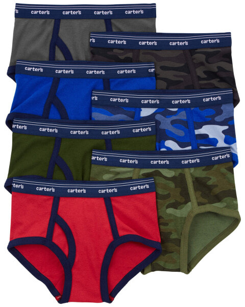 Kid 7-Pack Cotton Briefs Underwear 6-7