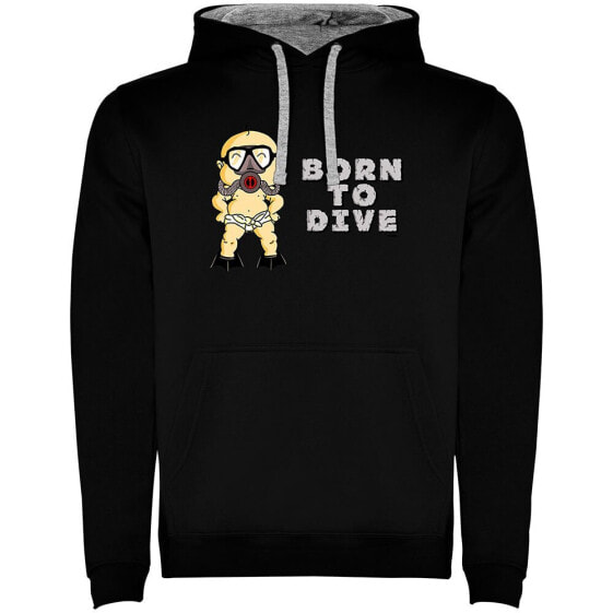 KRUSKIS Born To Dive Two-Colour hoodie