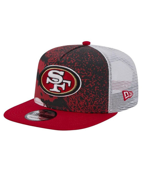 Men's Scarlet San Francisco 49ers Court Sport 9fifty Snapback Hat