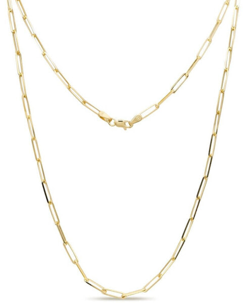 14K Gold Paperclip 2.8mm Chain Necklace, 16", approx. 4.4gr