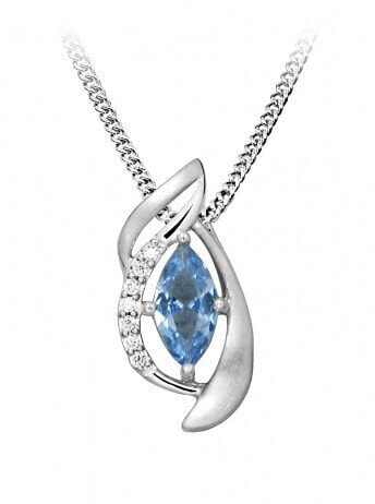 Колье Silver Cat Blue Spinel neon.