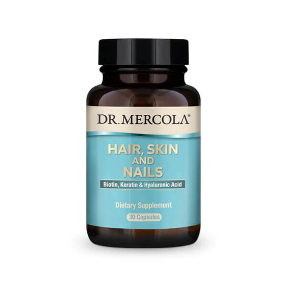 Dr. Mercola Hair Skin and Nails Комплекс с биотином, кератином и гиалуроновой кислотой для кожи, ногтей и волос