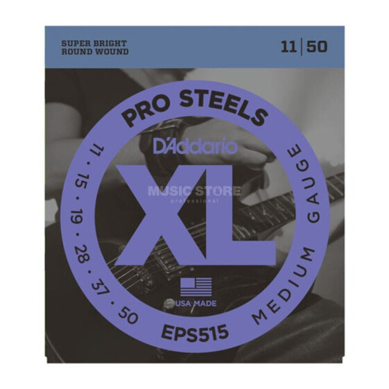 D'Addario E-Guitar Strings EPS515 11-50 Stainless Steel Round Wound