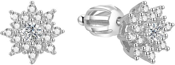 Серебряные сверкающие серьги для AGUP1442S