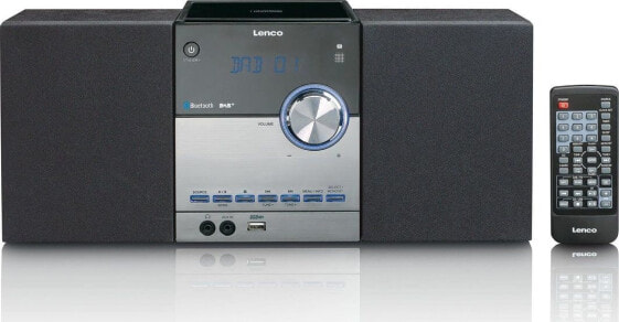 Музыкальный центр Lenco MC-150 с DAB+, FM радио, CD/MP3-плеером, Bluetooth и USB, пульт дистанционного управления, 2 x 10W черный