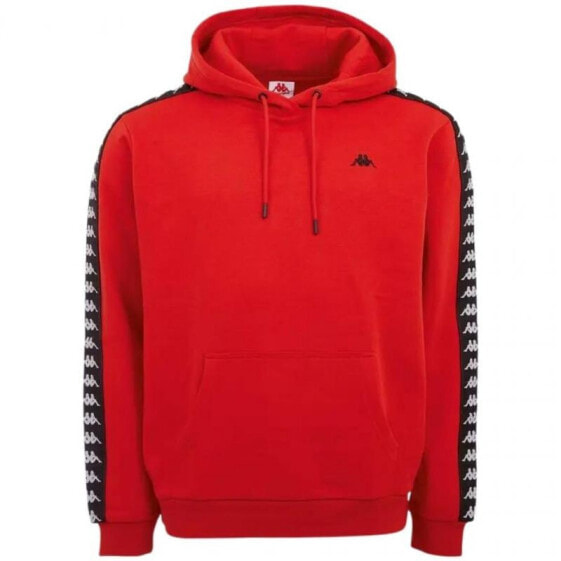 Мужское худи с капюшоном спортивное красное с логотипом Kappa Joder M 310008 18-1550 sweatshirt