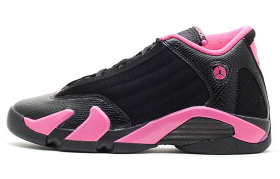 Jordan Air Jordan 14 Desert Pink 耐磨 低帮 复古篮球鞋 女款 黑粉 / Кроссовки Jordan Air Jordan 467798-012