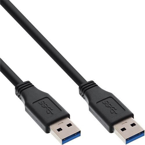InLine USB 3.2 Gen.1 Cable Type A male / A male - black - 2m