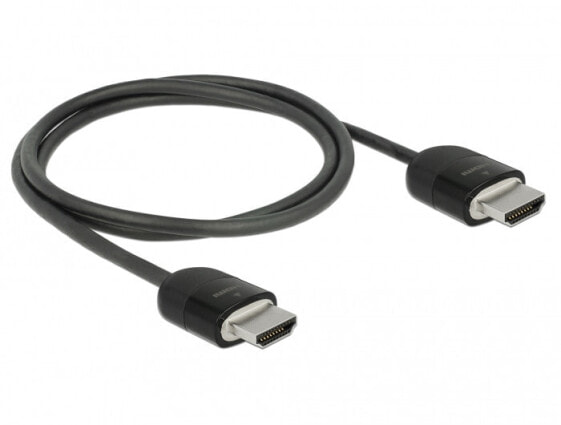 Delock 84963 - 1 m - HDMI Type A (Standard) - HDMI Type A (Standard) - 18 Gbit/s - Audio Return Channel (ARC) - Black