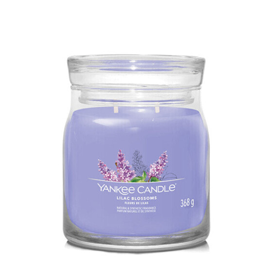 Ароматическая свеча Yankee Candle Signature Glass Medium Лиловые цветы 368 г