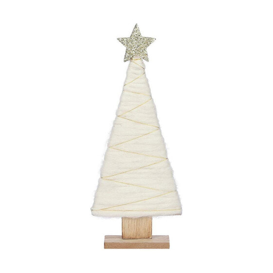 Christmas Tree Black Box Wood White (13 x 5 x 31 cm)