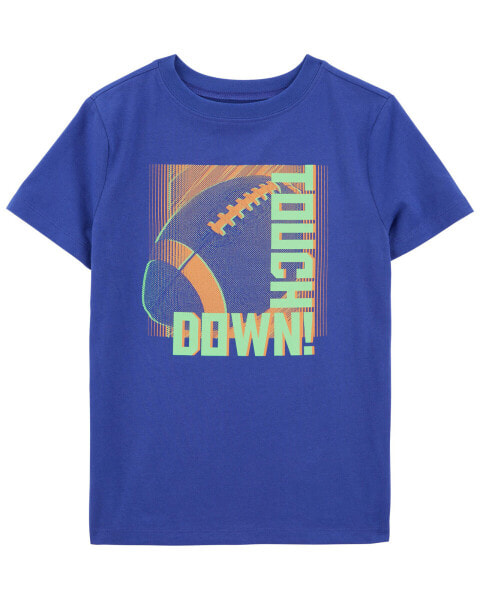 Kid Touchdown Football Graphic Tee M