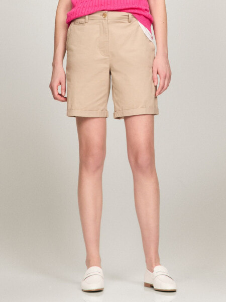 Solid Stretch Cotton 7" Chino Short