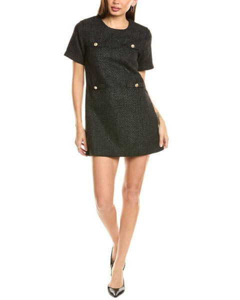 Seraphina Tweed Shift Dress Women's Black Os