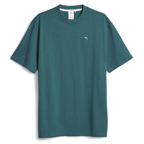 Puma Mmq Crew Neck Short Sleeve T-Shirt Mens Green Casual Tops 62081843