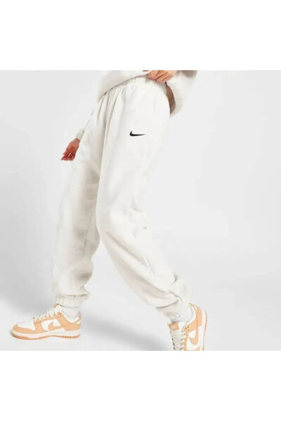 Sportswear Fleece High Waisted Oversized Kadın Polar Eşofman Altı