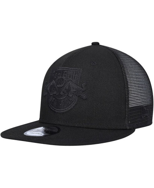Men's Black New York Red Bulls Logo Classic 9FIFTY Trucker Snapback Hat