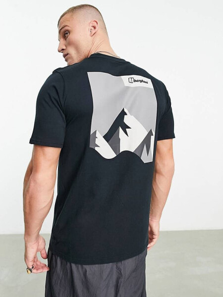 Berghaus Dolomites Mtn t-shirt with mountain back print in black