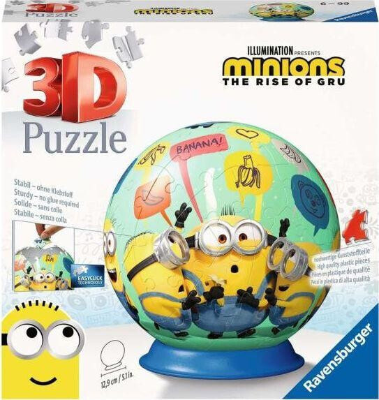 Ravensburger Puzzle 3D 72 Kula Minionki 2