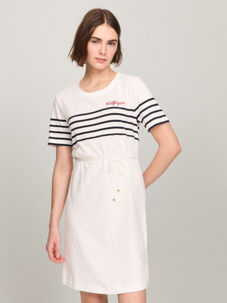 Hilfiger Stripe Logo T-Shirt Dress