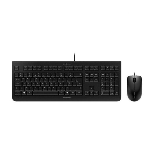Cherry DC 2000 - Full-size (100%) - USB - Membrane - QWERTY - Black - Mouse included