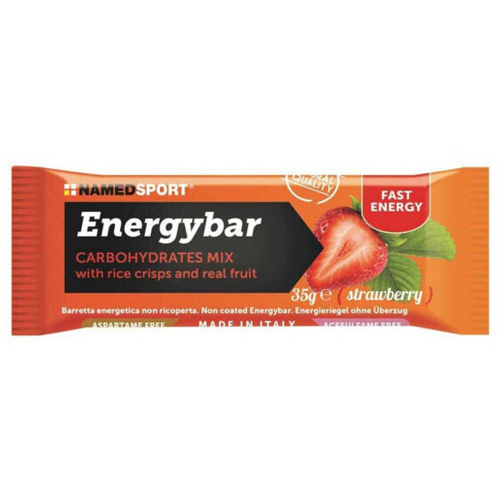NAMED SPORT Carbohydrates Mix 35g 12 Units Strawberry Energy Bars Box