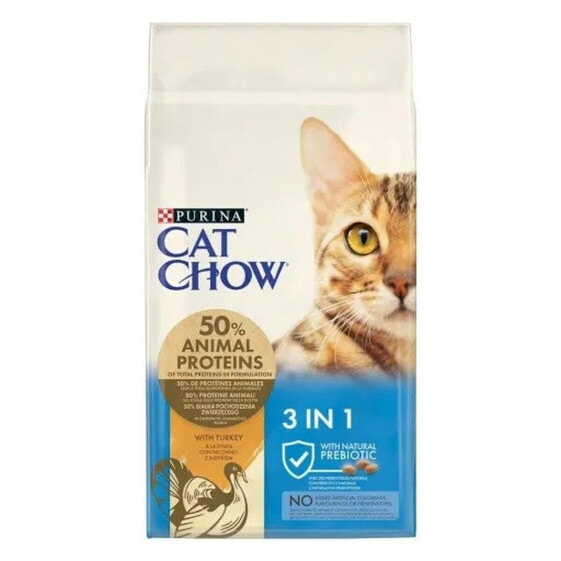 Корм для котов Purina Cat Chow 3in1 Для взрослых индейка Говядина 15 kg
