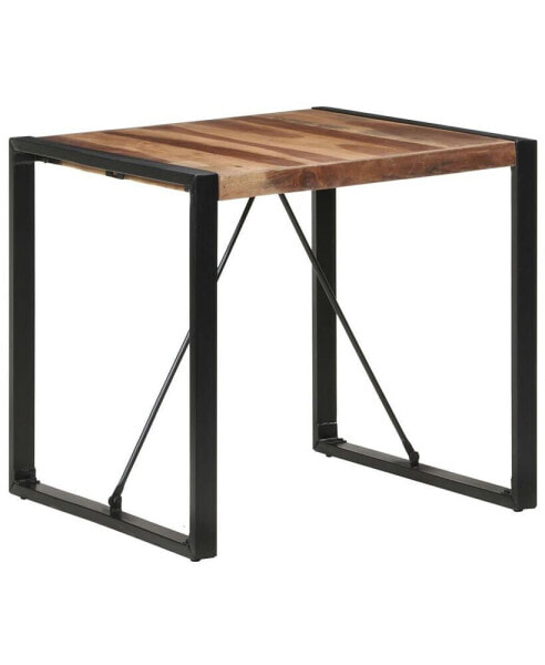Стол обеденный vidaXL из массивной древесины с отделкой Шешам