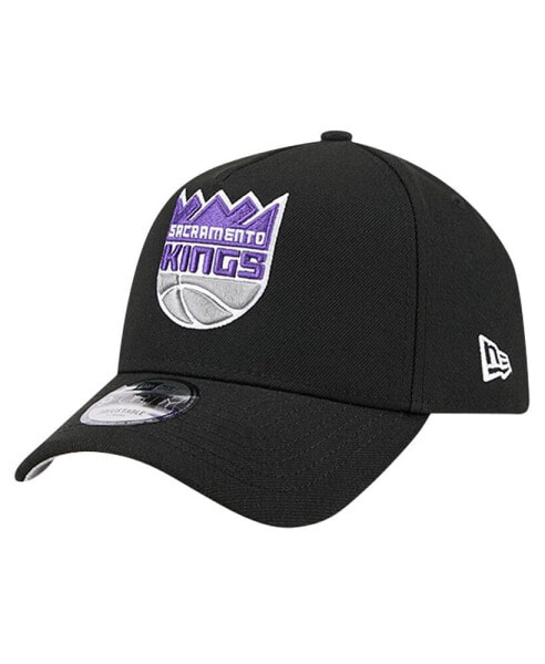 Men's Black Sacramento Kings A-Frame 9FORTY Adjustable Hat